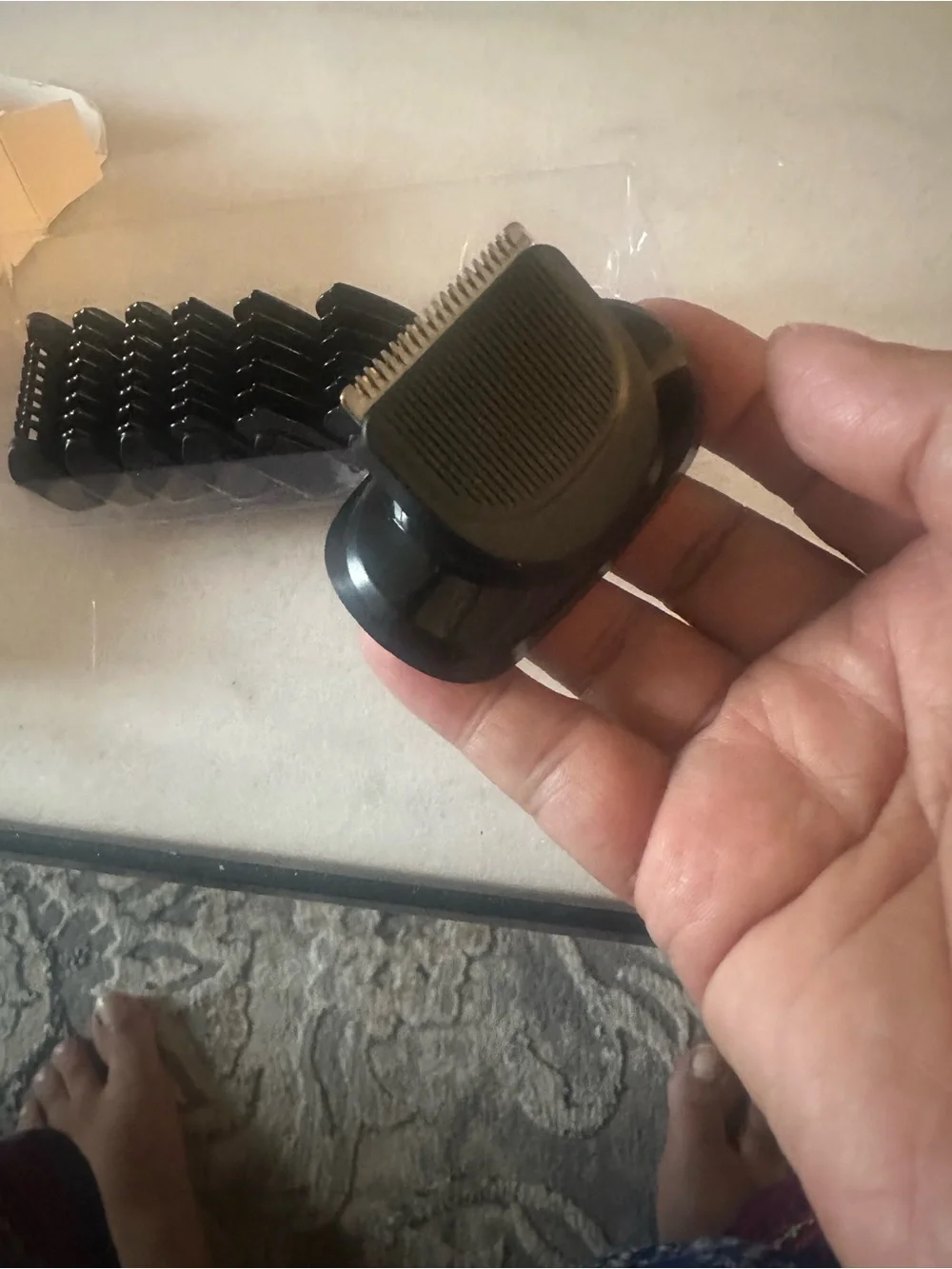 Beard Trimmer Attachment Compatible with Braun Series 5/6/7 (Black)